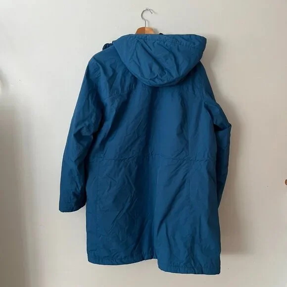 L.L. Bean Winter Warmer Insulated Water Resistant Coat Blue Women's Plus Size 2X - Picture 7 of 9